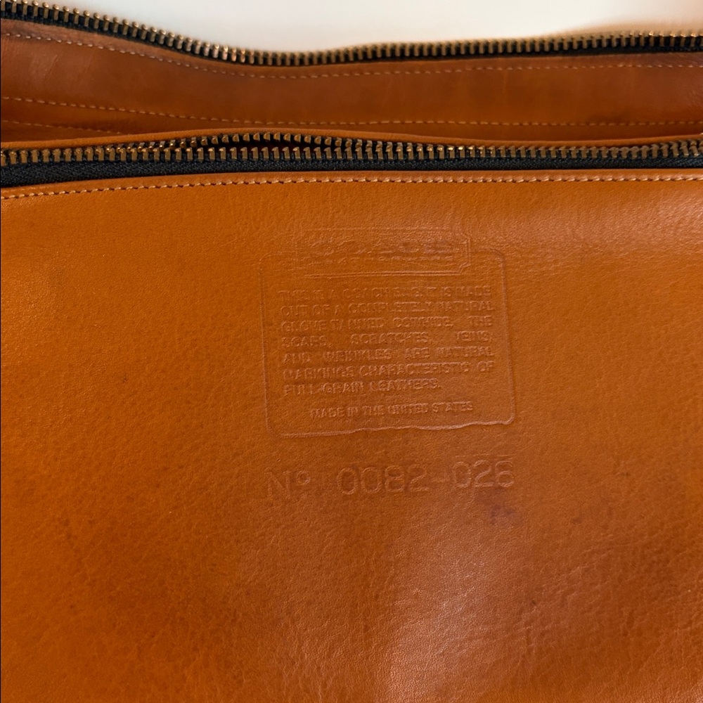 Vintage Coach Brown Leather Hobo Shoulder Bag - Picture 11 of 12